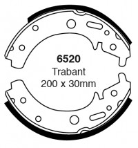 Szczęki hamulcowe (tyl)  6520