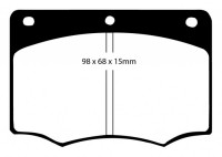 Klocki hamulcowe (przód) RedStuff DP3296C