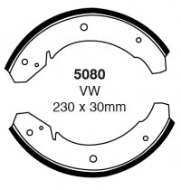 Szczęki hamulcowe (tyl)  5080