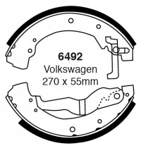 Szczęki hamulcowe (tyl)  6492