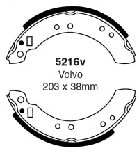 Szczęki hamulcowe (tyl)  5216V