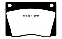 Klocki hamulcowe (przód) YellowStuff DP4108R