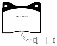 Klocki hamulcowe (przód) RedStuff DP3753/2C