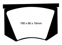 Klocki hamulcowe (tył) RedStuff DP3100C