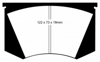 Klocki hamulcowe (przód) RedStuff DP3223C