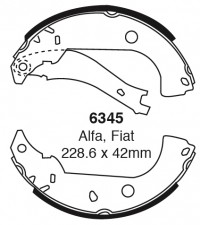 Szczęki hamulcowe (tyl)  6345