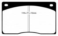 Klocki hamulcowe (przód) YellowStuff DP4262R