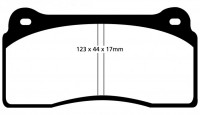 Klocki hamulcowe (tył) YellowStuff DP41110R
