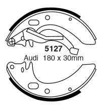 Szczęki hamulcowe (tyl)  5127