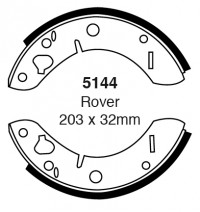 Szczęki hamulcowe (tyl)  5144