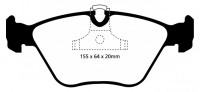 Klocki hamulcowe (przód) RedStuff DP31552C