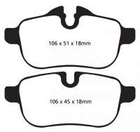 Klocki hamulcowe (tył) RedStuff DP32046C