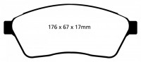 Klocki hamulcowe (przód) Ultimax DP1859