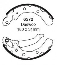Szczęki hamulcowe (tyl)  6572