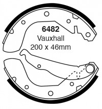 Szczęki hamulcowe (tyl)  6482