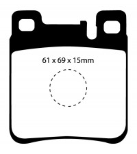 Klocki hamulcowe (tył) YellowStuff DP4887R
