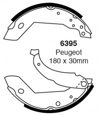 Szczęki hamulcowe (tyl) Lucas/Girling/TRW 6395