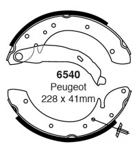 Szczęki hamulcowe (tyl) Lucas/Girling/TRW 6540