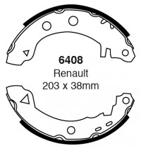 Szczęki hamulcowe (tyl) Bendix 6408