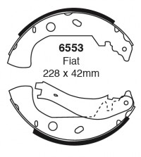 Szczęki hamulcowe (tyl)  6553