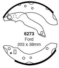 Szczęki hamulcowe (tyl)  6273