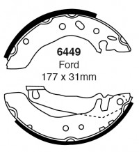 Szczęki hamulcowe (tyl)  6449