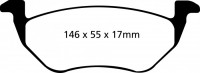 Klocki hamulcowe (tył) Ultimax DP1710