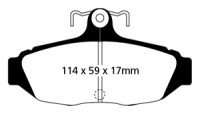 Klocki hamulcowe (tył) RedStuff DP31172C