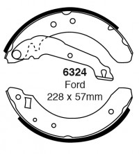 Szczęki hamulcowe (tyl)  6324