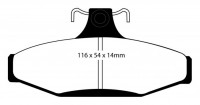Klocki hamulcowe (tył) RedStuff DP31501C