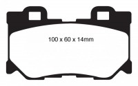 Klocki hamulcowe (tył) RedStuff DP31824C