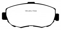 Klocki hamulcowe (przód) RedStuff DP31223C