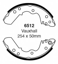 Szczęki hamulcowe (tyl)  6512