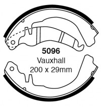 Szczęki hamulcowe (tyl)  5096