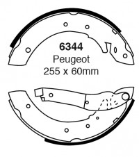 Szczęki hamulcowe (tyl)  6344
